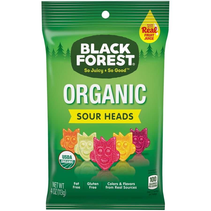 Black Forest Organic Sour Heads 4 Oz 8 Count Walmart Walmart