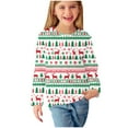 thumbnail image 5 of Odeerbi Toddler Girls Fall Winter Basic Layering T-Shirt Christmas Basic Tees 3-14 Years Kids Christmas Print Pullover Long Sleeve Top Base Layer Shirt Toddler Clothes Mint Green, 5 of 6