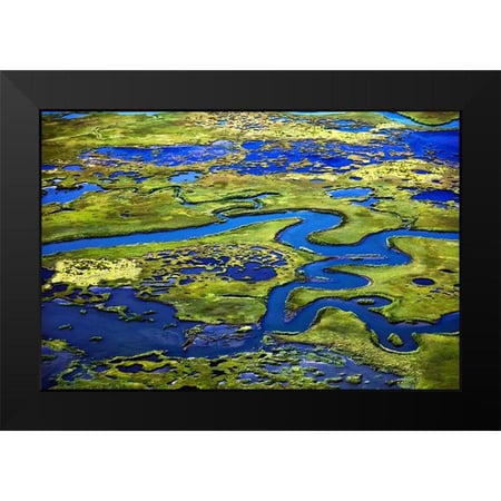 Highsmith, Carol 14x11 Black Modern Framed Museum Art Print Titled - Marshlands New Jersey Shore-Little Egg Harbor-New Jersey