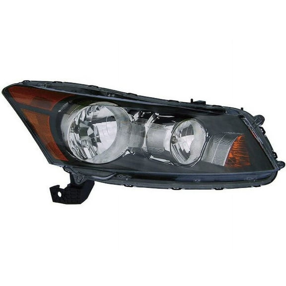 Right Passenger Side Headlight Assembly - Compatible with 2008 - 2012 Honda Accord Sedan 2009 2010 2011
