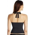 thumbnail image 3 of La Blanca Swimwear Womens Ruched Halter Swim Top Separates, 3 of 3