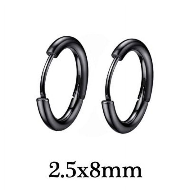 Pendientes de personalidad, pendientes de moda, pendientes pequeños de joyería de acero inoxidable para hombre, ideales para hombres y mujeres.