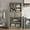 grey, variant on Space-Saving Tall Storage Cabinet for Dining Room – 2 Doors & 2 Drawers – Adjustable Shelves – Freestanding Modern Cupboard for Kitchen, Bathroom, Pantry – White