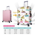 thumbnail image 6 of Kll Yoga Dogs Poses Luggage Cover Suitcase Cover Suitcase Protector (Luggage not included)-Large, 6 of 8