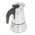 thumbnail image 4 of Cafetera de cocina de goteo de gran capacidad de acero inoxidable Moka Pot para el hogar 2 tazas 100 ml, 4 of 14