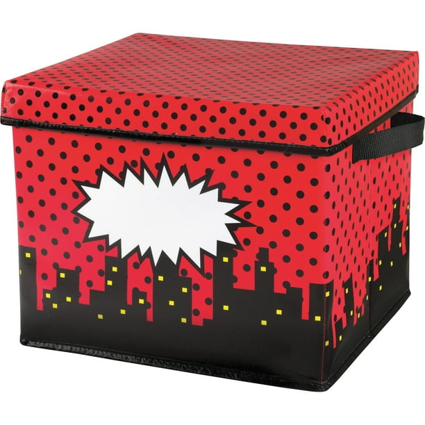 superhero toy bin