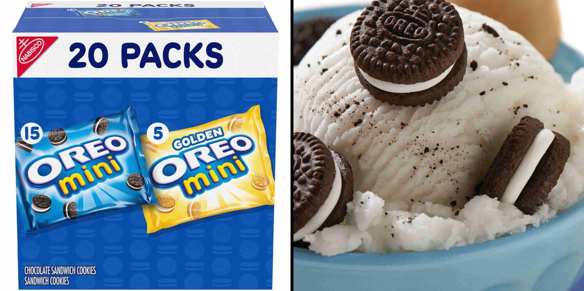 OREO Mini Mix Sandwich Cookies Variety Packs & Lay's Classic Potato Chips 8 oz