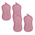 thumbnail image 1 of Oleegame 2PC Trashcans For Bedroom 2Pcs Kitchen Cleaning Double Dishcloth Thickened Dishwashing Sponge Scouring Pad Decontamination Dishcloth Cleaning Cloth Dishwashing Cloth Red, 1 of 8