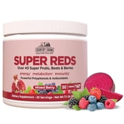 Country Farms Super Reds Powder, 48 Super Fruits & Berries, Mixed Berry Flavor, 20 Servings