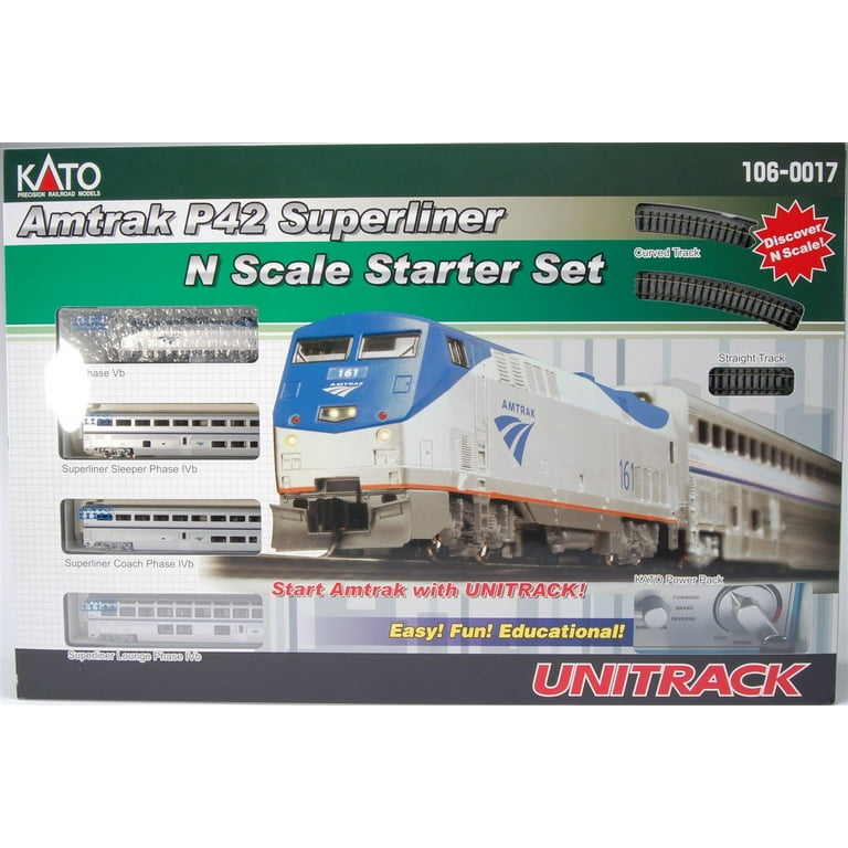 Kato USA Model Train Products N Amtrak P42 Superliner Phase IVb