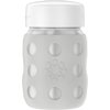 Lifefactory 8-Ounce Stainless-Steel Vacuum-Insulated Wide-Neck Baby Bottle with Hard Sippy, Stone Gray, LS2221WCG4