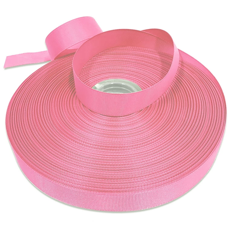 Hot Pink Grosgrain Ribbon for Crafts and Bows, 7/8 inch x 100 Yards by Gwen Studios