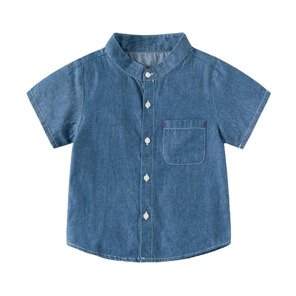 Summer Toddler Boys Girls Short Sleeve Solid T Shirt Tops Clothes