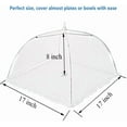 thumbnail image 3 of (Paquete de 6) Pop-Up Outdoor Picnic Mesh Food Covers Carpa Paraguas para exteriores y Camping Food Net Cover Keep out Mosquitos Ideal, 3 of 5