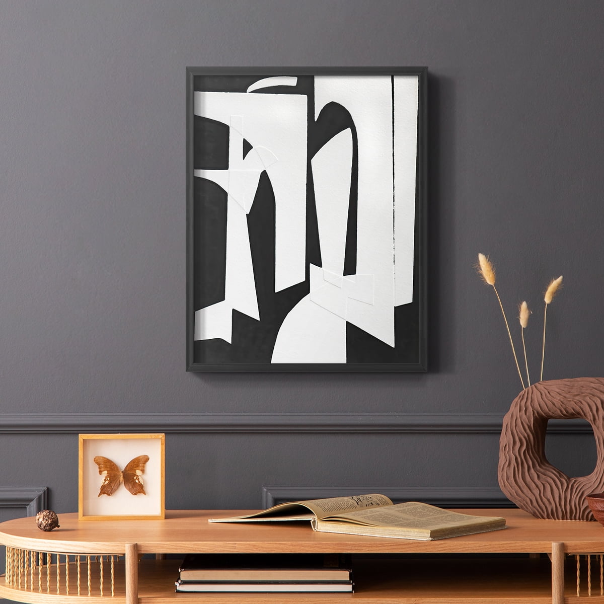 Spanish Arches II Framed Print in Black Solid Wood Framed Print No Nail Hanging