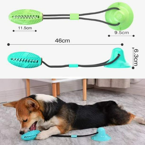 Suction Cup Dog Toy Pulling Toy Dog Ball Chew Toy Multi Function