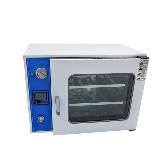 0.9 Cu Ft Digital Vacuum Drying Oven Vacuum Drying Heat Treat Oven Lab Drying Equipment 110V 50-200℃ 2 Layers