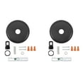 thumbnail image 2 of Aspen Creative 21507-52, Chandelier Fixture Canopy Kit, Matte Black, 5-1/8" Diameter, 2 Pack, 2 of 6