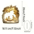 thumbnail image 4 of zhangmingg Holy Family Scene Acrylic Desktop Ornament for Home Prayer Tabletop, 4 of 7