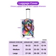 thumbnail image 5 of Hippie Rottweiler Portrait Watercolor Tie-Dye Vintage Styles Travel Luggage Cover Rottie Dog Lover Gifts Idea Suitcase Dust Protective Decor - 00014, 5 of 5