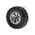 thumbnail image 4 of 4x Neumáticos RC Accesorios todoterreno Piezas de repuesto Montaje de bricolaje Modelo de repuesto Camión Ruedas de plástico de goma Neumátic Hugo Neumáticos de coche RC, 4 of 10