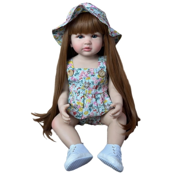 Muñeca Renacida BZDoll 55cm Cabello Realista Bebé de Silicona Suave