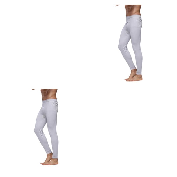 Pantalones de ropa interior térmica Qarigey 2piezas Gris SG para hombre