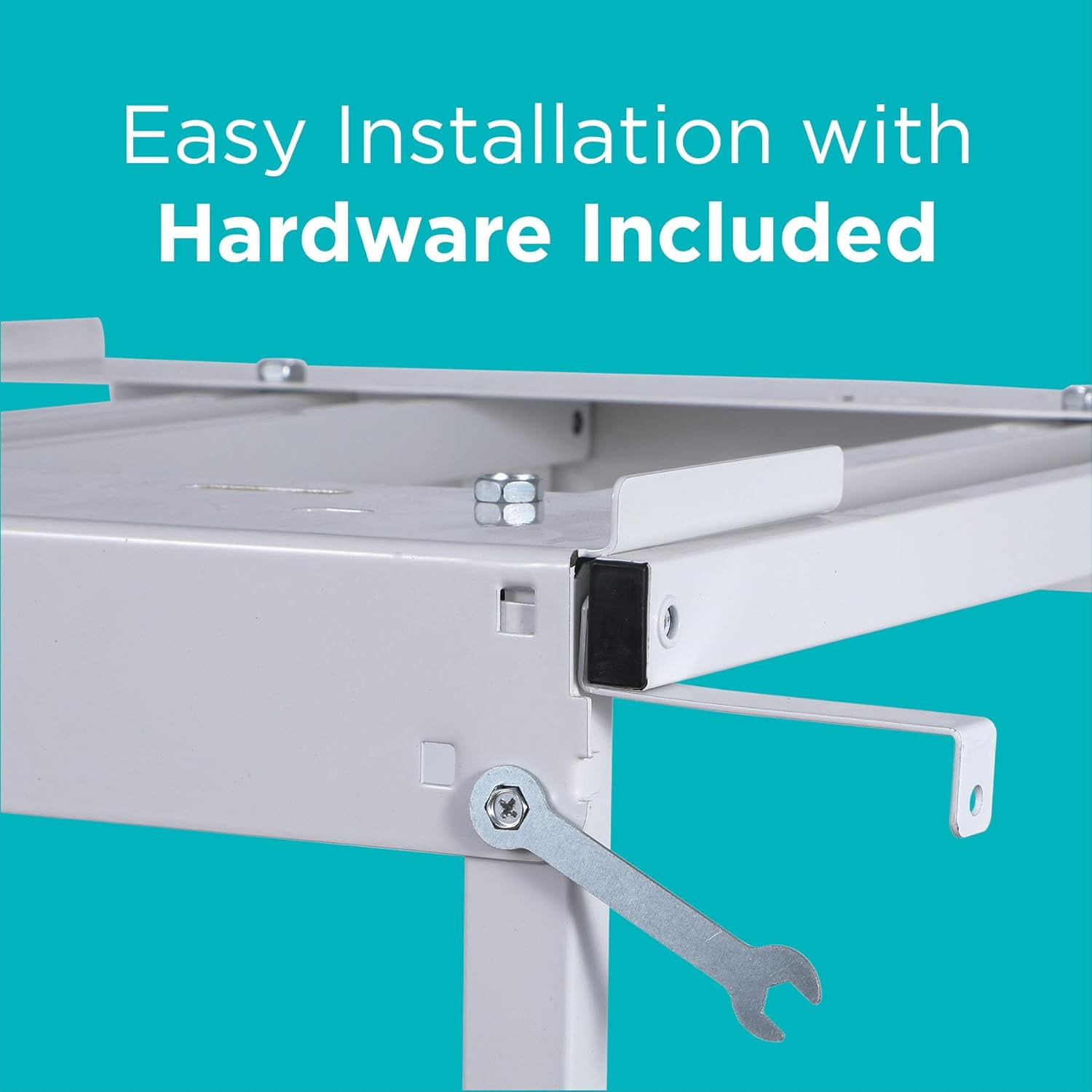 Black+Decker Washer Dryer Stacking Rack Stand, BWDS, White