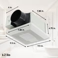 thumbnail image 2 of Panasonic Ecovent LED Pick-A-Flow 70-90CFM Ceiling/Wall ENERGY STAR Bathroom Exhaust Fan, FV-0709VBL1, 2 of 5