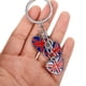 thumbnail image 3 of Britain Flag Heart Shaped Keychain Charm Souvenir Keychains Pendant Keyring Charm, 3 of 4