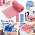 Fyeme 50 Pieces/rolls Disposable Kitchen Rolls Kitchen Cloth Rolls