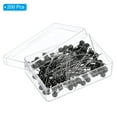 thumbnail image 3 of Uxcell Sewing Pins, 1.5 Inch Straight Pin with Plastic Pearlized Ball Head, Black,200Pack, 3 of 6