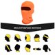 thumbnail image 5 of Cubierta de cara de ciclismo Gorra de cara completa Pañuelo de bici Sombreros a prueba de viento Abanopi Anaranjado, 5 of 7