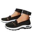 thumbnail image 3 of Zapatos Ortopedicos para Mujer, Women's Woven Orthopedic Breathable Soft Sole Shoes, Go Walking Slip On Casual Comfortable Diabetic Sneaker, 3 of 6