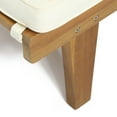 thumbnail image 5 of Adriana Acacia Wood Chaise Lounge with Cushion, Set of 2, Teak and Beige, 5 of 10