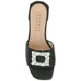thumbnail image 5 of Journee Womens Justina Slip On Raffia Flat Sandals, 5 of 10