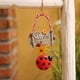 thumbnail image 2 of Cartoon Ladybug Flower Welcome Card Cute Number Ornament, 2 of 5