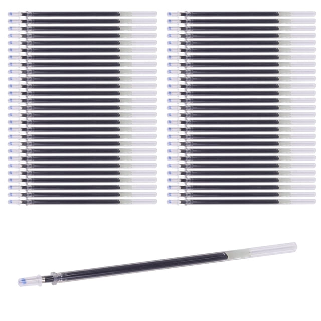 Recambios de bolígrafo borrable con calor, , artesanías, bricoje, desaparición para sastres, acolchado, , Negro fino 100 piezas Soledad Recambio de bolígrafo borrable con calor