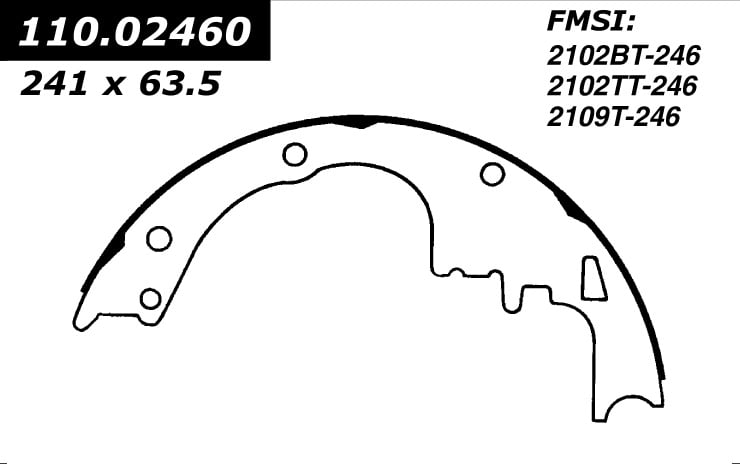 Centric 2-Wheel Set Brake Shoe Sets Rear New for Suzuki Grand 110.09210