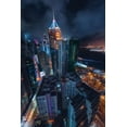 thumbnail image 2 of De La, Javier 23x32 White Modern Wood Framed Museum Art Print Titled - Flying Hong Kong, 2 of 4
