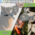 thumbnail image 4 of Bozal para perros Yashi Bozal de silicona con forma de canasta color negro 3 unidades, 4 of 5
