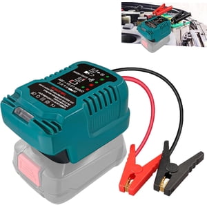 Car Battery Jump Starter Adapter Compatible with Bos.ch 18V PBA/PSB/PSR Battery, Battery Starter Adapter for up to 3.5L Gas or 3.5L Diesel Engine with 11AWG Jump Kit Cable