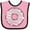 Pink and Black, variant on Inktastic Pink Donut, Doughnut, Glaze, Icing, Frosting Boys or Girls Baby Bib