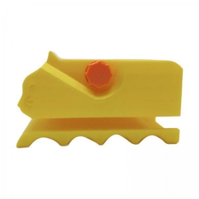 Máquina Cortadora De Cartón Con Impresión 6x3D Rascador Para Gatos Impreso En 3D Profesional Amarillo