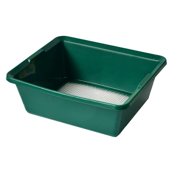 Drevy GP104 2-in-1 Galvanized Woven Wire Garden Sieve, Soil Sifting Pan