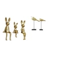thumbnail image 1 of Figura decorativa de conejo sentado, estatua, adorno, miniatura, cerámica, creativa, adecuada para oficina, sala de estar, dormitorio, escritorio, est, 1 of 8