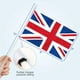 Anley Britannique Union Jack UK Mini Drapeau 12 Pack - Main Tenue Petite Miniature Grands Drapeaux Britanniques sur Bâton - 5 X 8 Pouces avec Pôle Solide et Lance – image 4 sur 6