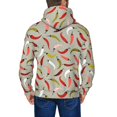 thumbnail image 5 of Zip Up Hoodies for Men - Colorful Chili Long Sleeve Comfrt Men'S Fashion Hoodies & Sweatshirts, Jackets for Men Hoodies Pullover Clothing Clothes with Pouch, 5 of 5
