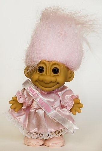 troll doll pink