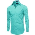 thumbnail image 2 of FashionOutfit Men's Regular Fit Dress Shirt, 2 of 5